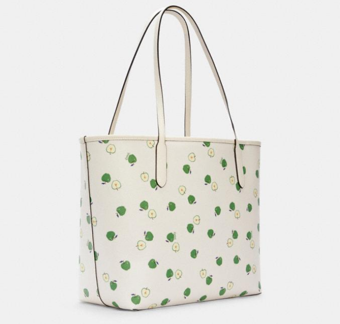 $89.25 (原价 $350) + 包邮Coach Outlet官网 Coach City青苹果印花托特包热卖
