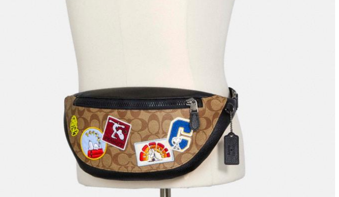 $105 (原价 $350) + 包邮Coach Outlet官网 Coach X Peanuts Warren腰包3折热卖