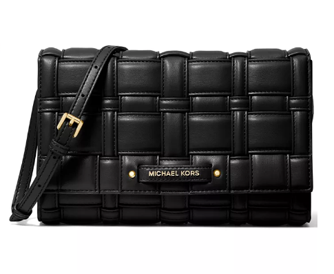 $116.10 (原价 $258) + 包邮Macy s梅西百货 Michael Kors Ivy编织手拿斜挎包4.5折热卖 三色可选