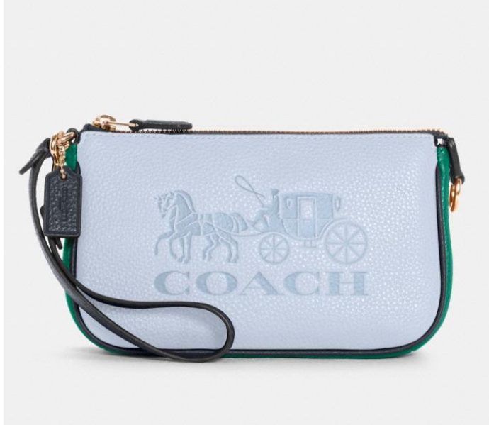 $84 (原价 $168) + 包邮Coach Outlet官网 Nolita 19撞色马车图案麻将包5折热卖 双色可选