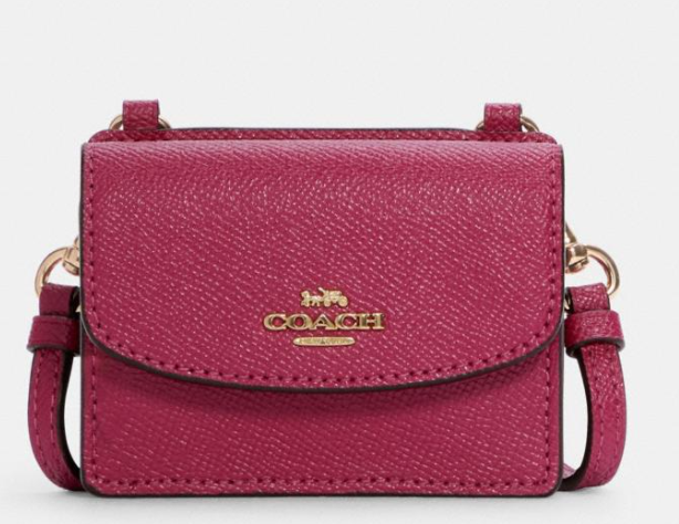 $43.52 (原价 $128) Coach Outlet官网 Coach Flap 斜挎卡包额外85折热卖 两色可选