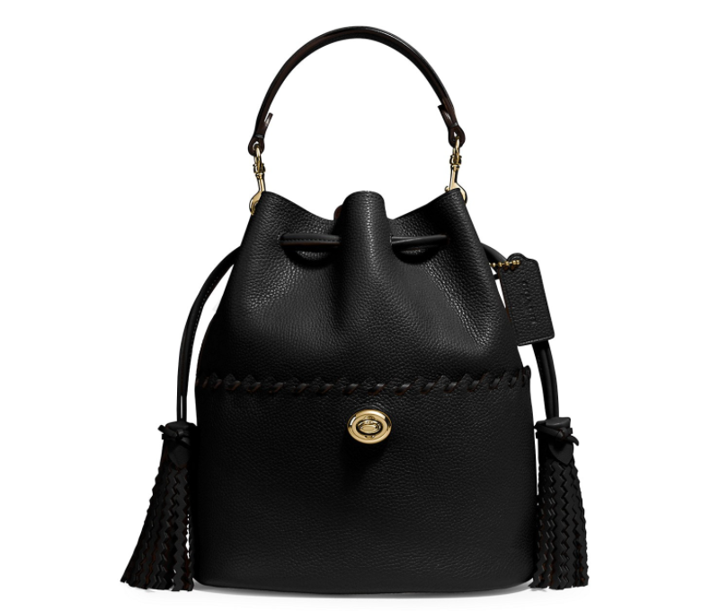 这款Coach蔻驰Lora抽绳水桶包