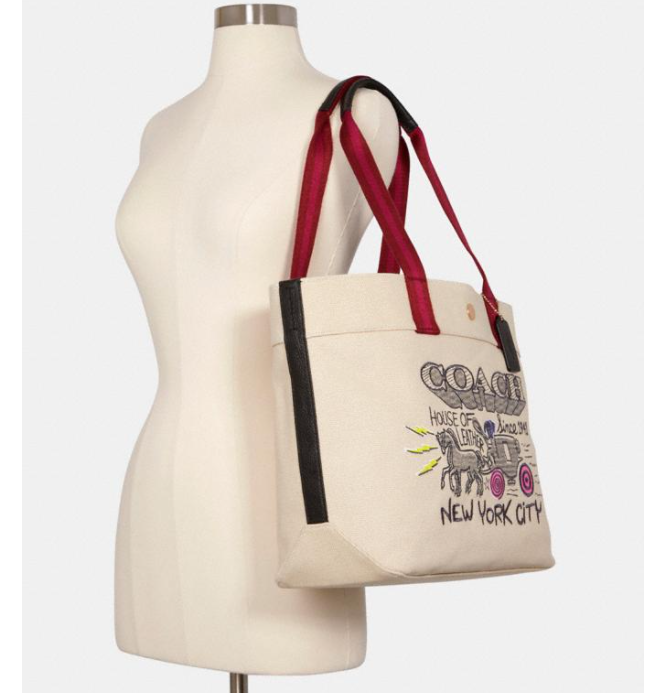 $83.40 (原价 $278) + 免邮Coach Outlet官网 Coach 马车帆布托特包3折热卖 