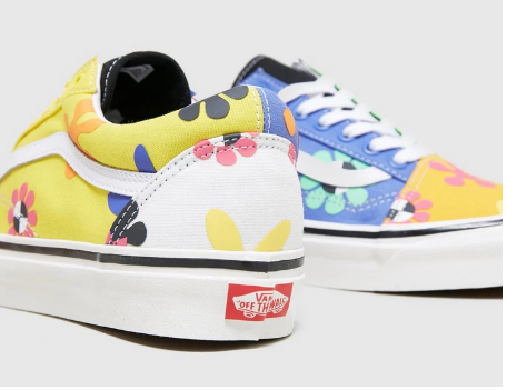 £40 (原价 £70)Size.co.uk官网 Vans Anaheim Old Skool 36 DX撞色花卉滑板鞋5.7折热卖