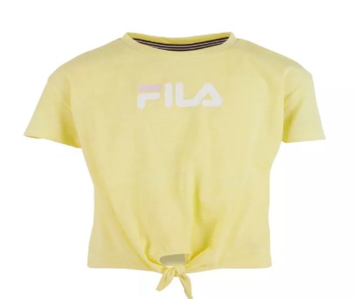 这款Fila女大童短袖T恤的三种颜色都特别夺人眼球