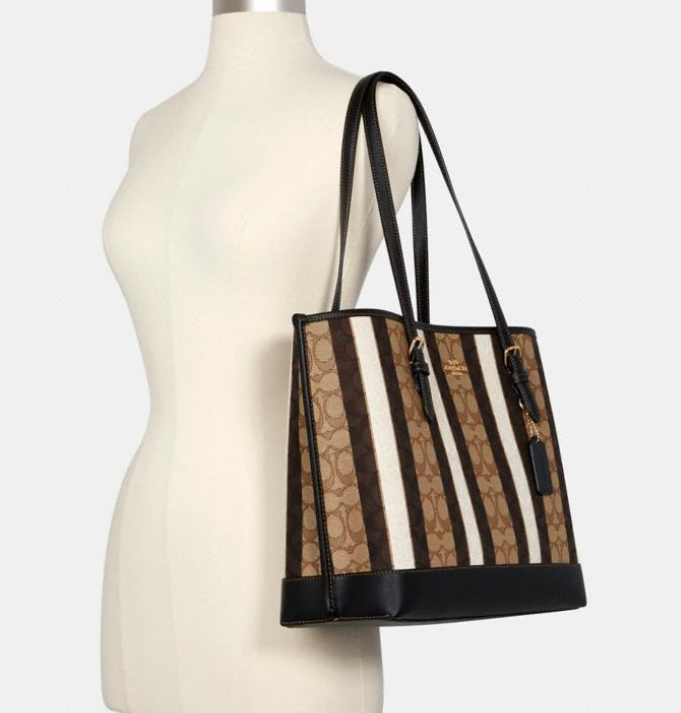 $151.20 (原价 $378) + 免邮Coach Outlet官网 Coach Mollie 新款老花托特包4折热卖 