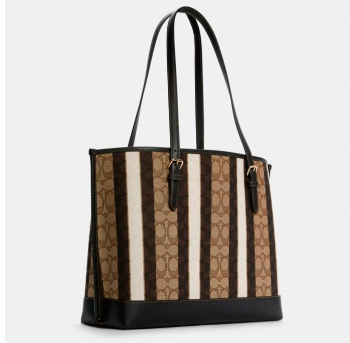 $151.20 (原价 $378) + 免邮Coach Outlet官网 Coach Mollie 新款老花托特包4折热卖 