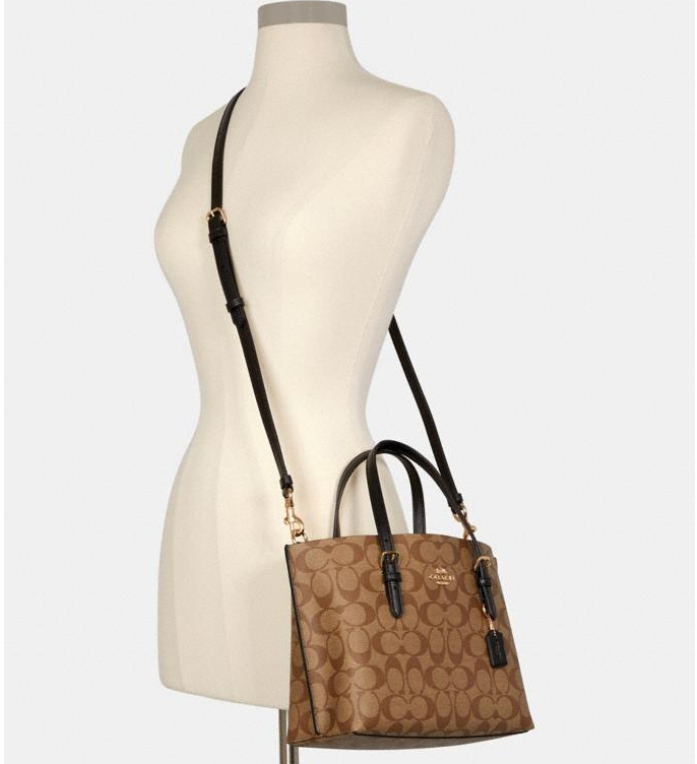 $126.75 (原价 $328) + 免邮Coach Outlet官网 Coach Mollie 25 老花托特包额外75折热卖 两色可选