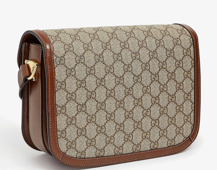 Selfridges官网 Gucci 1955 Horsebit Canvas马鞍包热卖 现价$2015 Selfridges官网 Gucci 1955 Horsebit Canvas马鞍包热卖