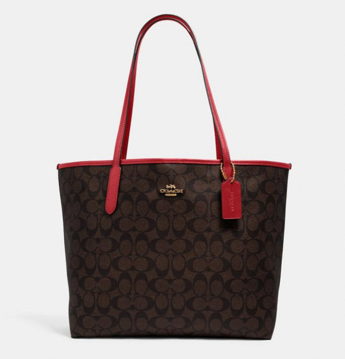 $105 (原价 $350) + 包邮Coach Outlet官网 Coach经典老花托特包3折热卖 多色可选