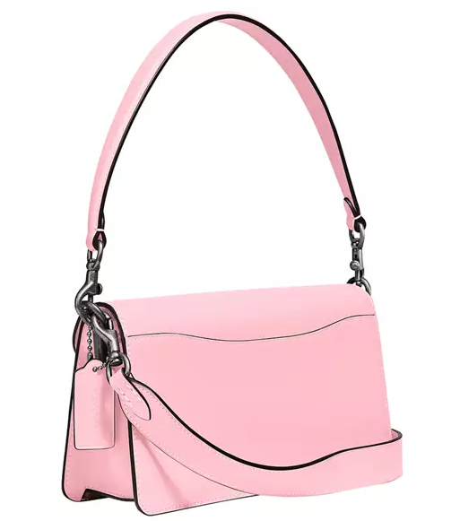 这款Coach Pebble粉色老花单肩包经典和甜美的碰撞