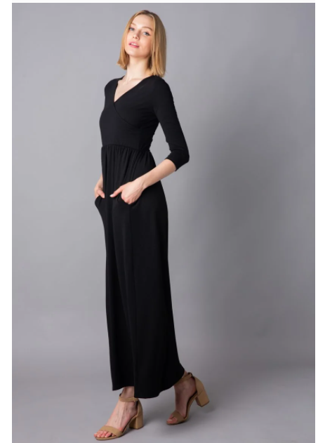 $15.99 (原价 $34.99) + 免邮Jane.com官网 Fall Empire 女士简约短袖长款连衣裙4.6折热卖 两色可选