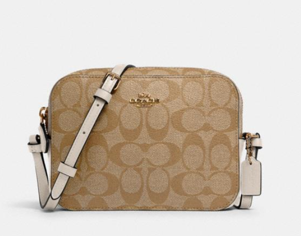 $99 (原价 $250) + 免邮Coach Outlet官网 Coach 迷你老花相机包4折热卖 四色可选
