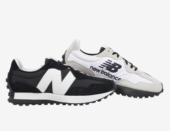 $59.99 (原价 $90) + 免邮Foot Locker官网 New Balance 327 男款黑白鸳鸯休闲跑鞋67折热卖 