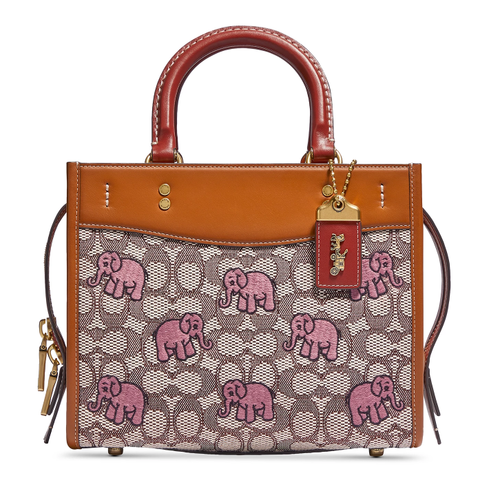 macy's pink coach purse