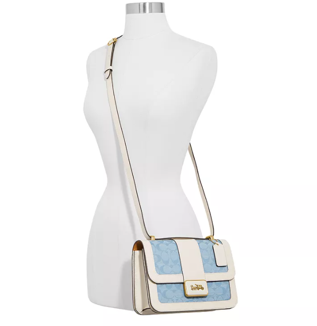 $357 (原价 $595) + 免邮Bloomingdale s官网 COACH Alie 小号斜挎单肩包6折热卖 