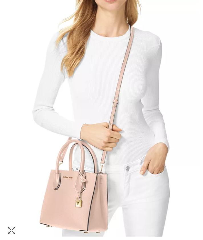 $102.60 (原价 $228) + 免邮Bloomingdale s官网 MICHAEL Michael Kors Mercer 中号粉色锁头包75折热卖 