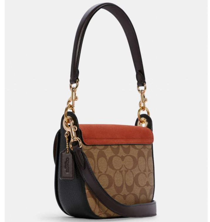 $128.40 (原价 $428) + 免邮降价：Coach Outlet官网 Coach Kleo 老花款马鞍单肩包3折热卖  