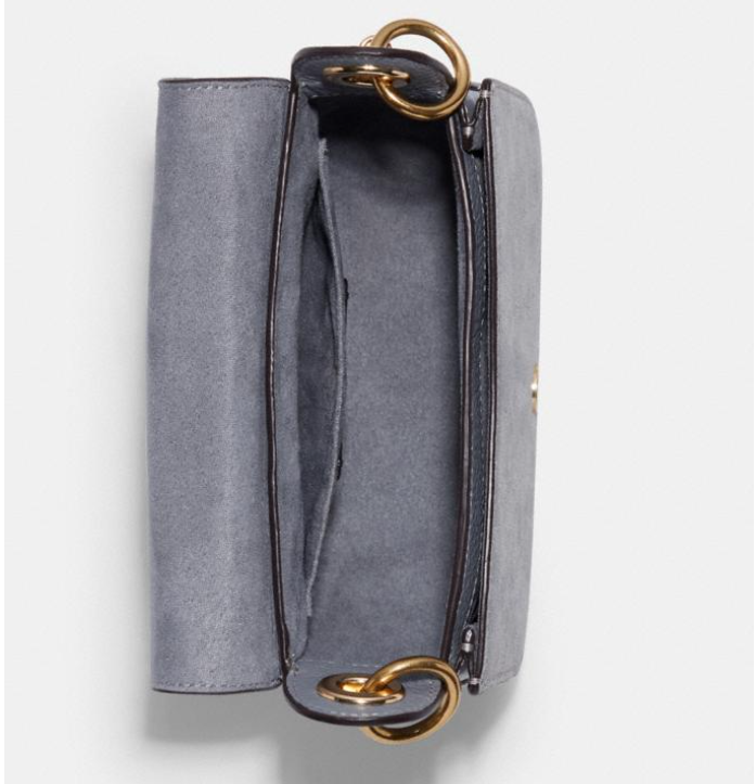 $128.40 (原价 $428) + 免邮降价：Coach Outlet官网 Coach Kleo 灰色马鞍单肩斜挎包3折热卖 