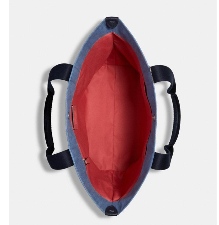 $94.52 (原价 $278) + 免邮Coach Outlet官网 Coach 牛仔布马车托特包热卖  