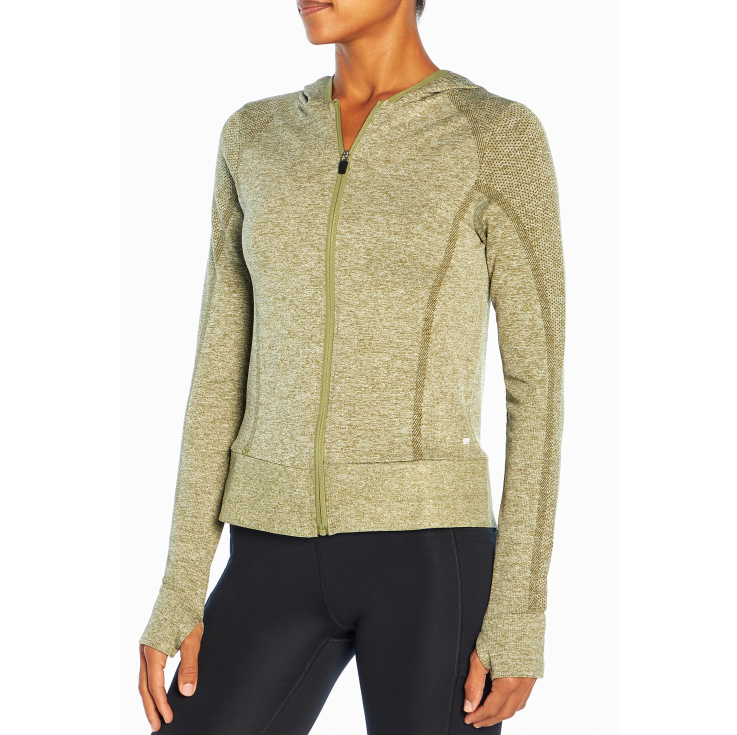 $19.99 (原价 $70) + 免邮Marika Medley 无缝连帽女士运动夹克3折热卖 三色可选 