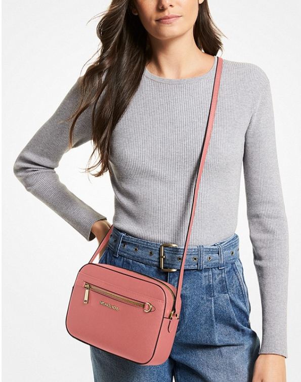 $99 (原价 $348) + 免邮MICHAEL MICHAEL KORS Jet Set Saffiano 大号 相机包2.8折热卖 多色可选