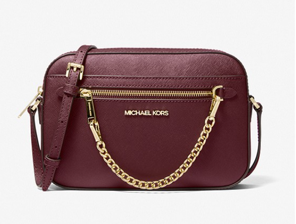 $99 (原价 $348) + 免邮MICHAEL MICHAEL KORS Jet Set Saffiano 大号 相机包2.8折热卖 多色可选