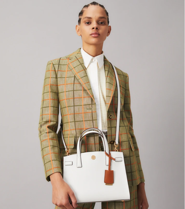 $259 (原价 $378) + 免邮Tory Burch Walker 白色款小号公文包69折热卖 