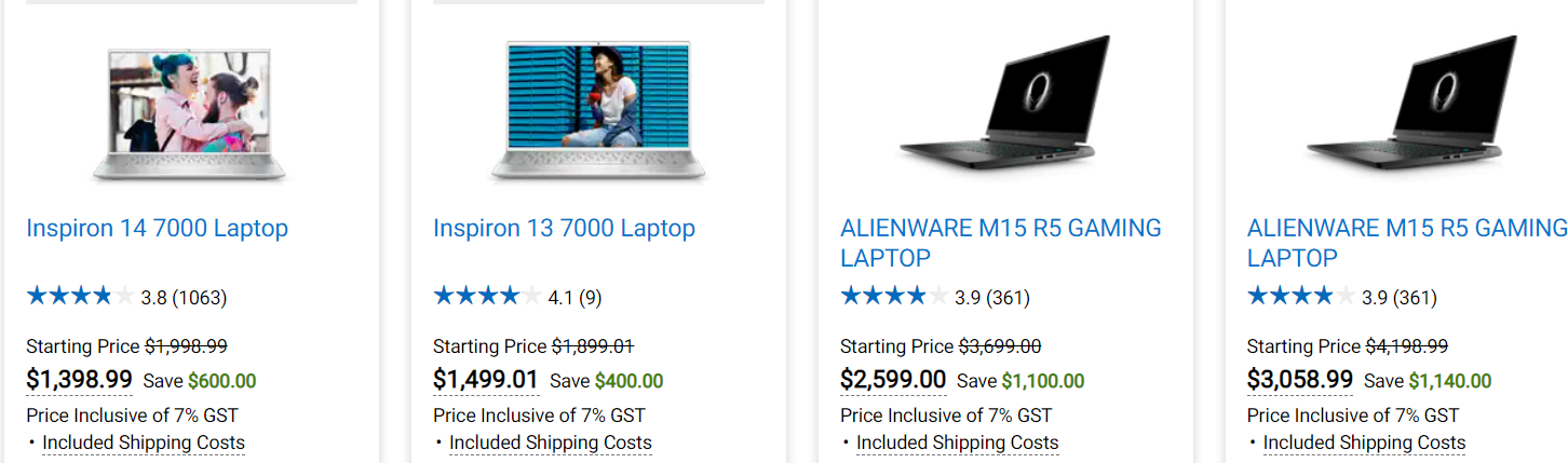 最高立减 S$1300DELL Consumer Singapore - 戴尔商务本、游戏本大促