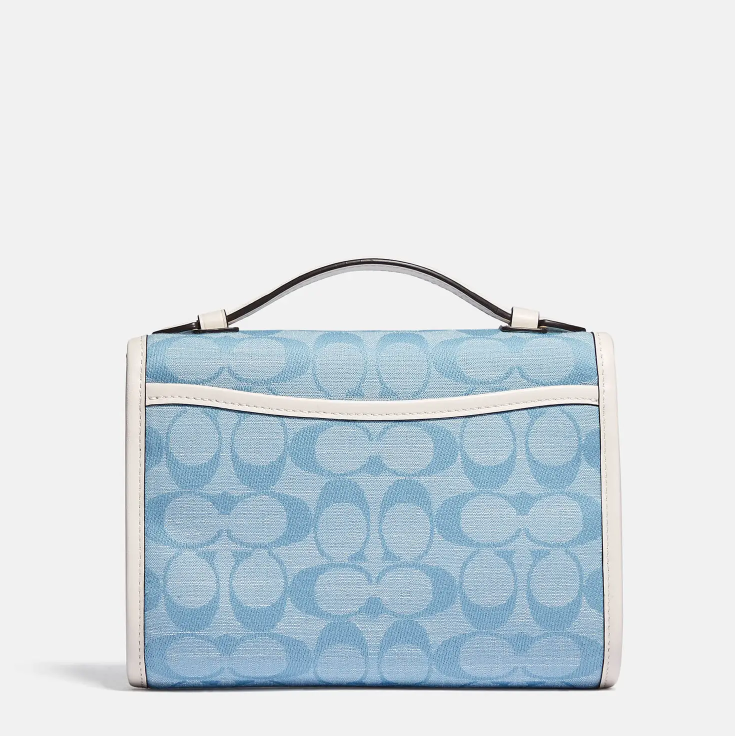 现价£225+免邮MyBag官网 Coach 1941 Originals Signature 丹宁斜挎包热卖 