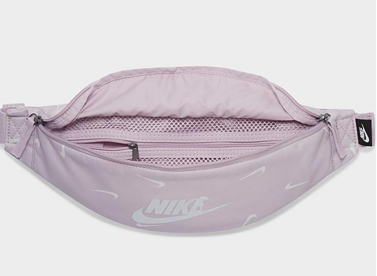 $15 (原价 $25) Finish Line官网 Nike Heritage Hip 马卡龙紫满印logo腰包6折热卖 