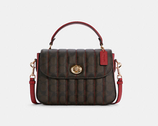 $180 (原价 $450) + 免邮Coach Outlet官网 Coach Marlie 邮差包4折热卖 两色可选