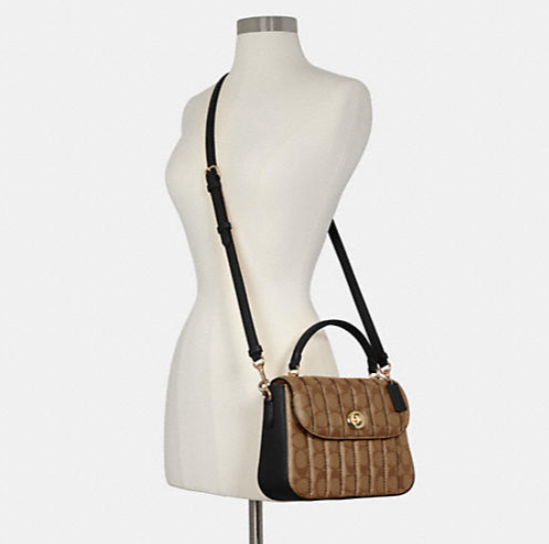 $180 (原价 $450) + 免邮Coach Outlet官网 Coach Marlie 邮差包4折热卖 两色可选