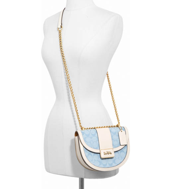 $330 (原价 $550) + 免邮Belk官网 COACH Alie 香布雷马鞍包6折热卖 