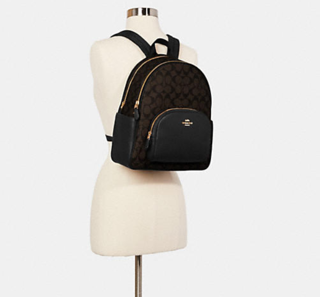 $139 (原价 $398) + 免邮Coach Outlet官网 Coach Court 老花双肩包35折热卖 3色可选