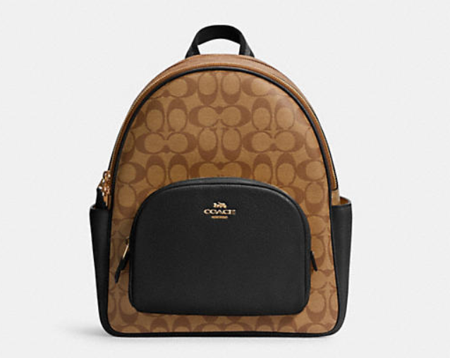 $139 (原价 $398) + 免邮Coach Outlet官网 Coach Court 老花双肩包35折热卖 3色可选