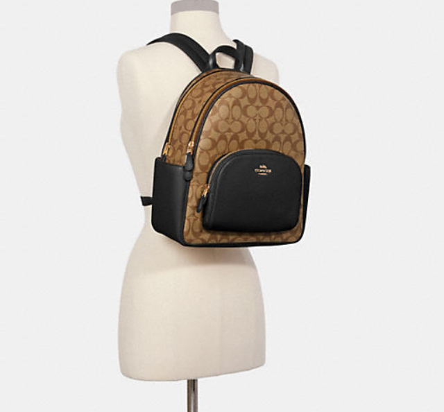 $139 (原价 $398) + 免邮Coach Outlet官网 Coach Court 老花双肩包35折热卖 3色可选