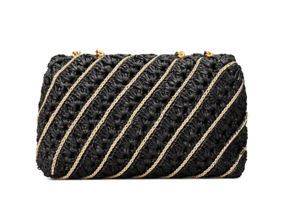 $229.15 (原价 $528) + 免邮Saks Fifth Avenue官网 Tory Burch Kira Crochet小号编织单肩包43折热卖 