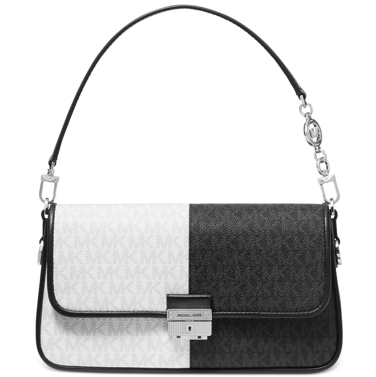 $178.80 (原价 $298) + 免邮Macy s官网 MICHAEL Michael Kors Bradshaw 小号拼色印花logo腋下包6折热卖   