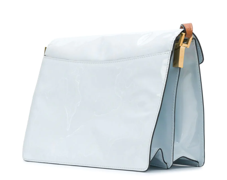 $845 (原价 $1690) + 免邮FARFETCH官网 Marni Trunk 淡蓝色风琴包5折热卖