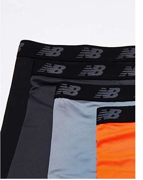 $14.51 (原价 $35) Amazon官网 New Balance 男士平角内裤41折热卖 4条装 