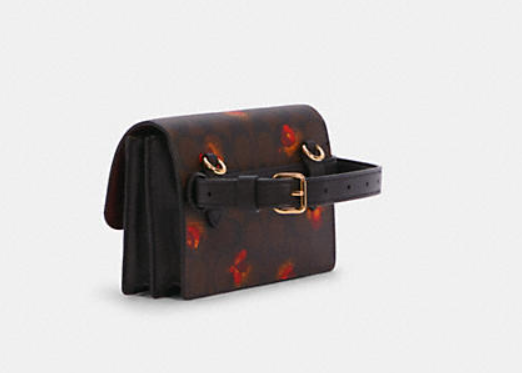 $131.20 (原价 $328) + 免邮Coach Outlet官网 Coach 老花小牛皮斜挎小腰包4折热卖 