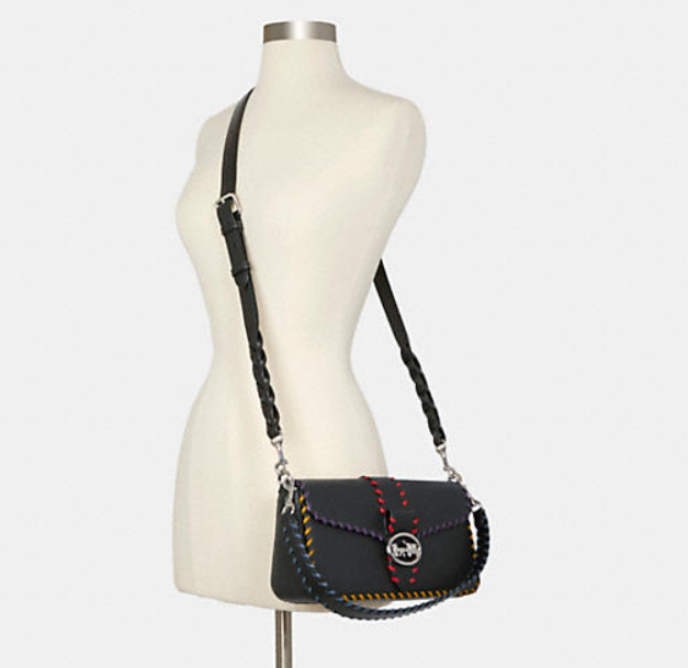 $199 (原价 $398) + 免邮Coach Outlet官网 Coach Georgie 描边腋下包5折热卖 