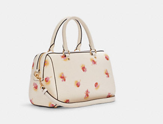 coach rowan satchel floral