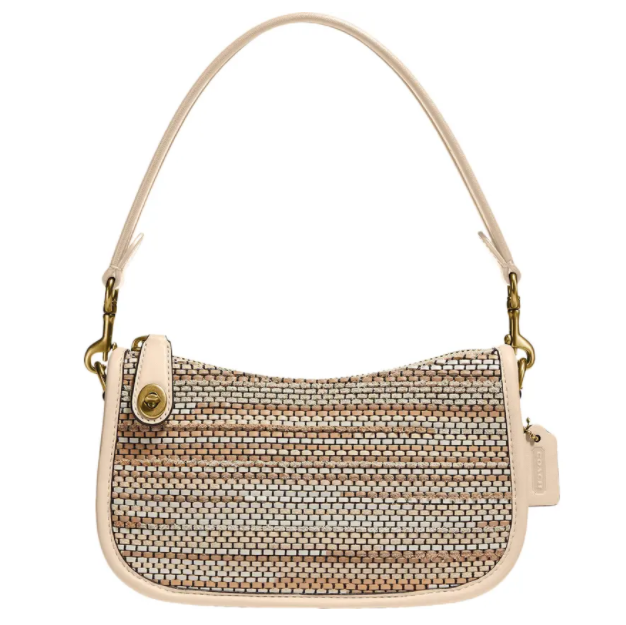 $177 (原价 $295) + 免邮Nordstrom官网 Coach Originals Swinger 编织皮革腋下包6折热卖 