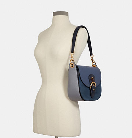 $149.40 (原价 $498) + 包邮Coach Outlet官网 Kleo 23拼色腋下包3折热卖