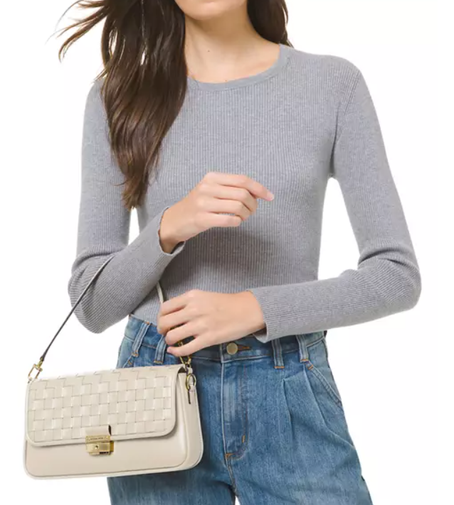 $164 (原价$328) + 免邮王霏霏同款：Belk官网 MICHAEL Michael Kors小号编织腋下包5折热卖 