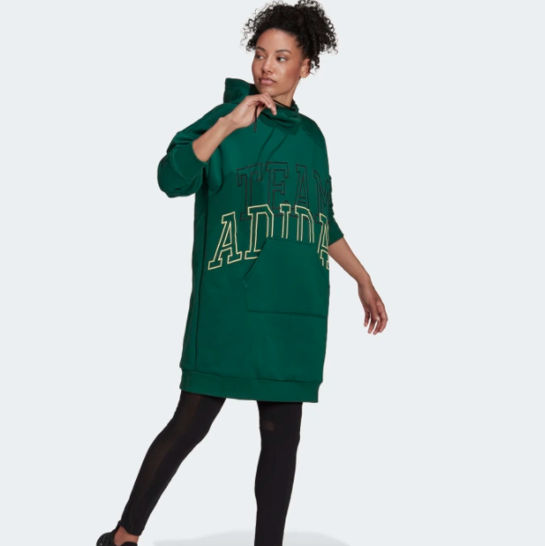 $45 (原价 $90) + 免邮adidas Sportswear 女士宽松长款连帽卫衣5折热卖 