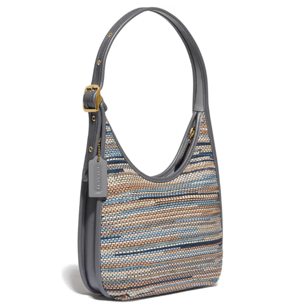 $297 (原价 $495) + 免邮Nordstrom官网 Coach Ergo 33 编织皮革月牙包6折热卖 