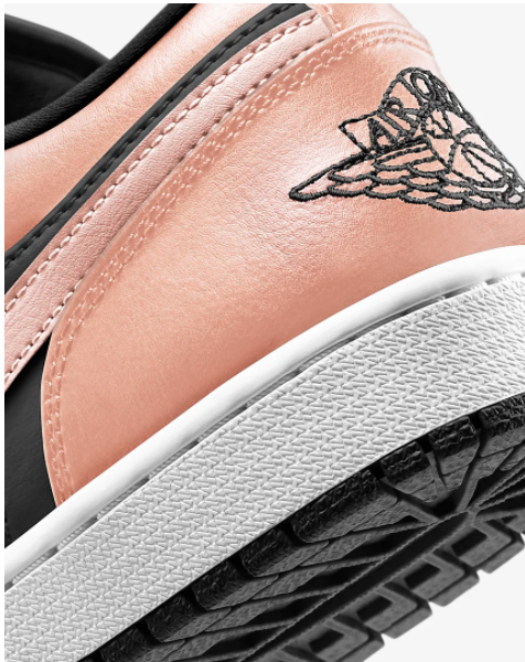 售价$90 + 免邮Nike美国官网 Air Jordan 1 黑粉配低帮休闲鞋上新热卖 